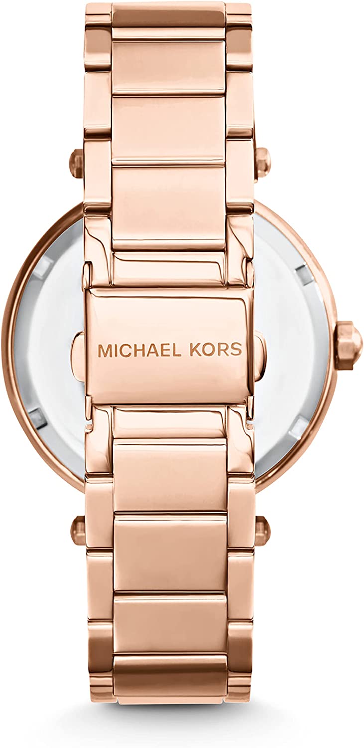 Michael Kors Parker Stainless Steel Watch With Glitz Accents - Image 4